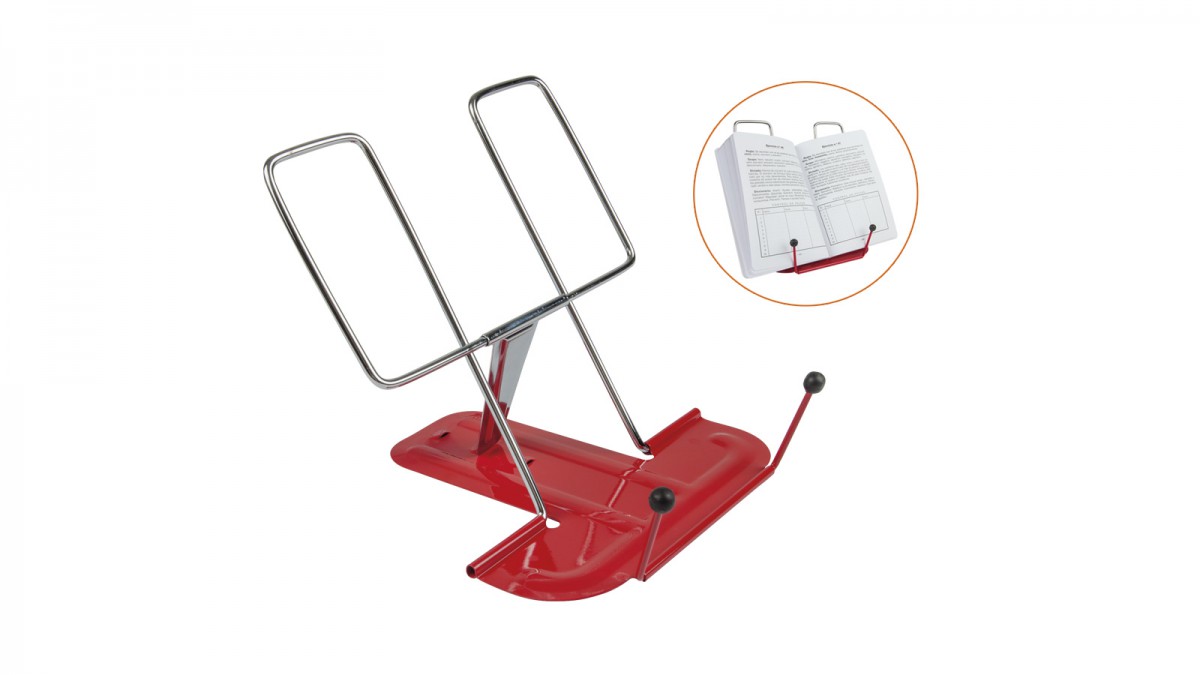 atril metálico sujetalibros