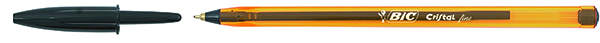 bolígrafo bic cristal punta fina negro