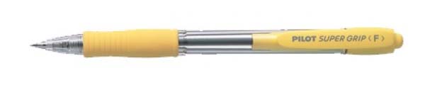 bolígrafo pilot super grip amarillo