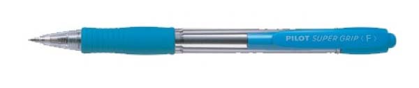 bolígrafo pilot super grip azul celeste