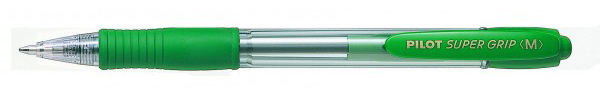 bolígrafo pilot super grip verde