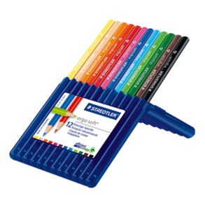 ergosoft 157 lapices de colores staedtler estuche de 12