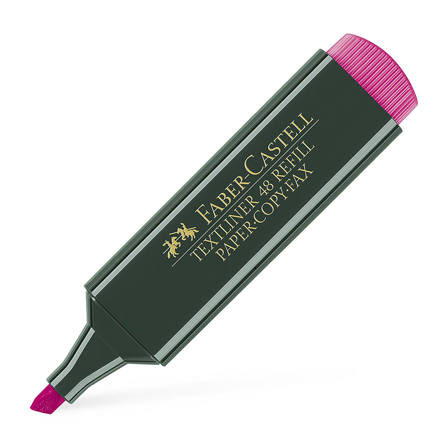 marcador fluorescente rosa faber castell textliner 48