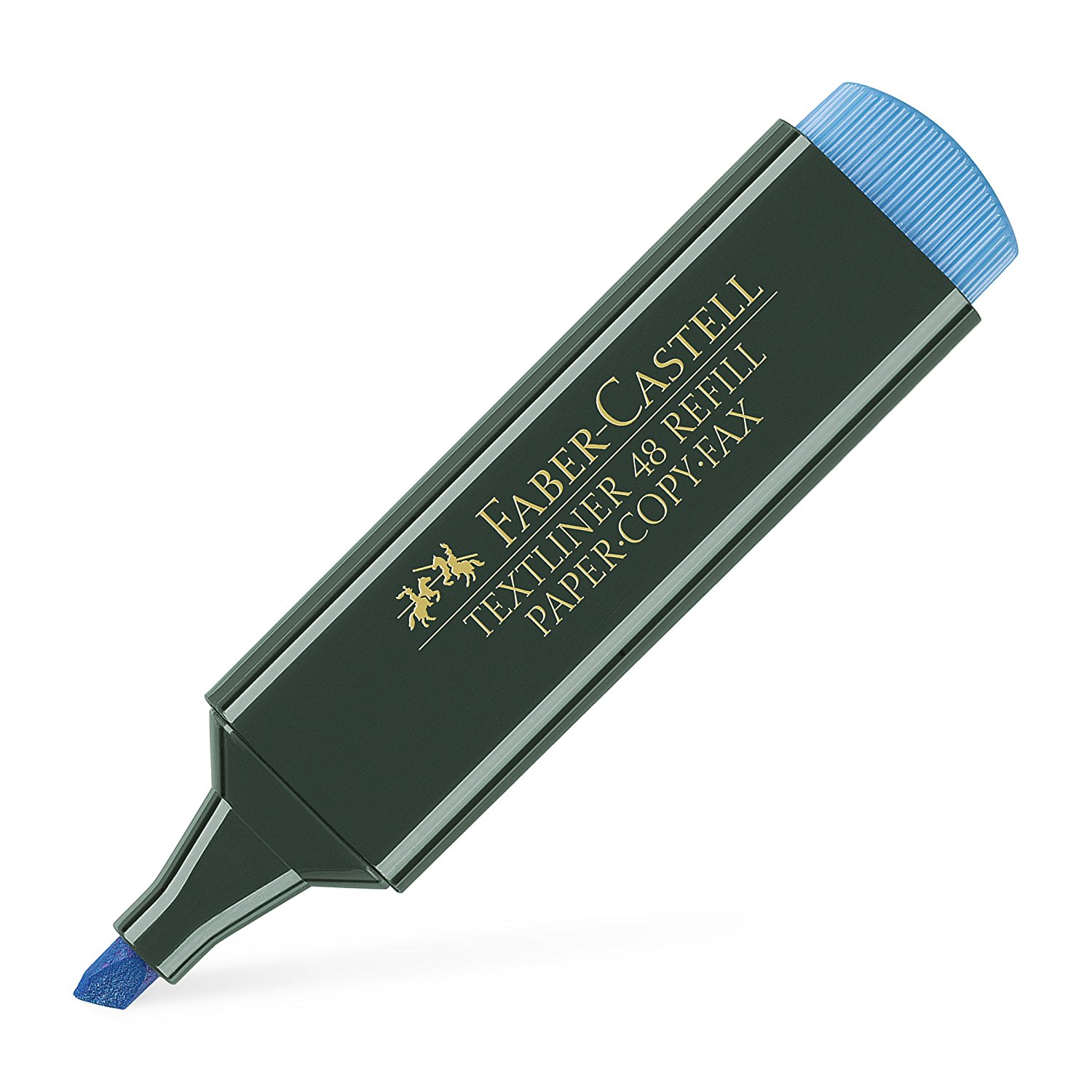 marcador fluorescente azul faber castell textliner 48