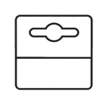 3L Office 180-50115 - Etiqueta colgador adhesiva de pvc, tamaño 50x50 mm, pack de 1.000 unidades