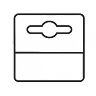 3L Office 180-50115 - Etiqueta colgador adhesiva de pvc, tamaño 50x50 mm, pack de 1.000 unidades