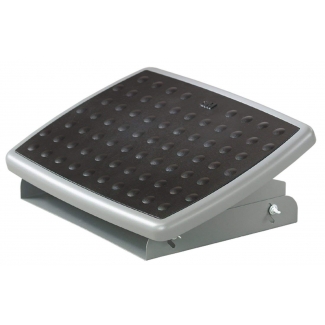 3M FR330CB - Reposapiés ajustable, base metálica, color negro