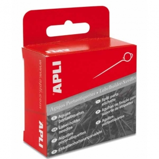Apli 431 - Agujas portaetiquetas, caja de 100