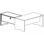 Ala para mesa Rocada serie work 100x60 derecha o izquierda acabado aa01 haya/haya