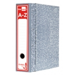 Liderpapel AZ49 - Archivador de palanca, tamaño folio, lomo ancho, con caja, color gris jaspeado