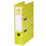 Liderpapel AZ18 - Archivador de palanca, tamaño A4, lomo ancho, con rado, color amarillo