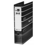 Liderpapel AZ20 - Archivador de palanca, tamaño A4, lomo ancho, con rado, color negro