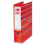 Liderpapel AZ21 - Archivador de palanca, tamaño A4, lomo ancho, con rado, color rojo