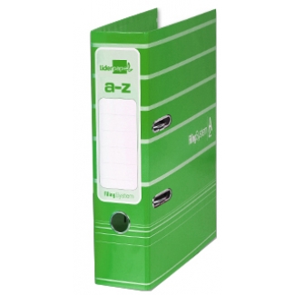 Liderpapel AZ22 - Archivador de palanca, tamaño A4, lomo ancho, con rado, color verde