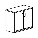 Armario Rocada con un estante y dos puertas enteras serie store 195x90x45 acabado aa01 haya/haya