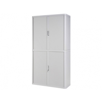 Armario Fast-PaperFlow estructura de acero y poliestireno con 4 puertas correderas y cerradura color