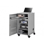 Armario multimedia Nobo con puerta metálica