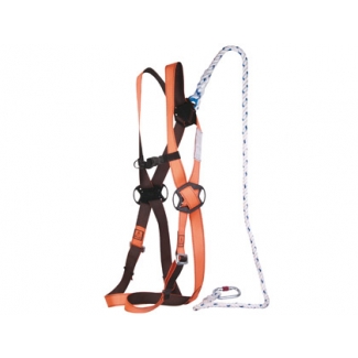 Arnes Deltaplus protección anticaidas punto con cuerda incorporada de 1,5 m de largo