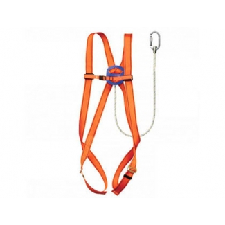 Arnes Faru protección anticaidas basico con cuerda incorporada de 1 m de largo