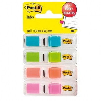 Post-it 70005040152 - Banderitas separadoras, pack de 3 + 1 gratis