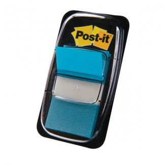 Post-it 680-23 - Banderitas separadoras, color azul brillo, dispensador de 50