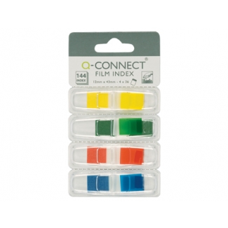 Q-Connect KF03631 - Banderitas separadoras, pack de 4 con 36 hojas