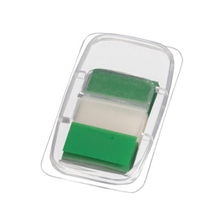 Q-Connect KF03635 - Banderitas separadoras, color verde, dispensador de 50