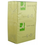 Q-Connect KF01410 - Bloc de notas adhesivas, 76 x 102 mm, color amarillo, bloc de 100 hojas