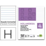 Liderpapel CR05 - Bloc de cartas, formato holandesa, rayado horizontal, 40 hojas de 60 gramos