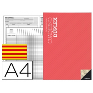 Additio P141 - Cuaderno duplex, tamaño A4, texto en catalán, colores surtidos
