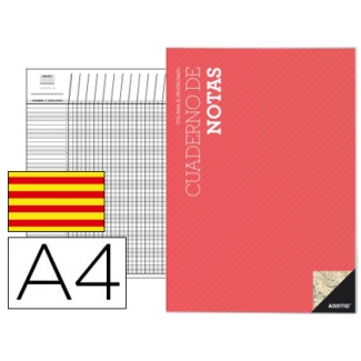 Additio P111 - Cuaderno de notas, tamaño A4, texto en catalán, colores surtidos