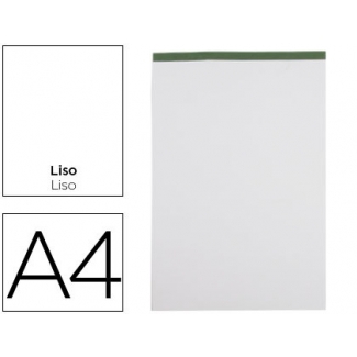Liderpapel BN22 - Bloc de notas, A4, liso, perforado, sin tapa, 80 hojas de 60 gramos