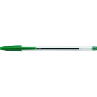 Bic Cristal 8373621 - Bolígrafo de tinta de aceite, punta redonda de 1 mm, color verde
