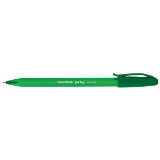 Paper Mate Inkjoy S0957150 - Bolígrafo de tinta de aceite, punta redonda de 1 mm, color verde
