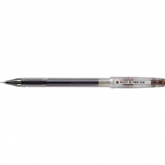 Pilot G-Tec-C4 - Bolígrafo de tinta de gel, punta de aguja de 0,4 mm, color sepia