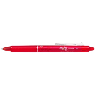 Pilot Frixion Clicker - Bolígrafo de tinta de gel borrable, punta redonda de 0,7 mm, retráctil, color rojo