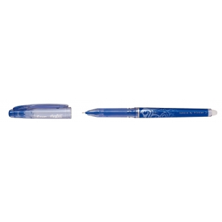 Pilot Frixion - Bolígrafo de tinta de gel borrable, punta de aguja de 0,7 mm, con grip, color azul