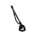 Q-Connect KF00841 - Bolígrafo extensible con peana, punta redonda de 1 mm, peana y bolígrafo color negro, tinta azul