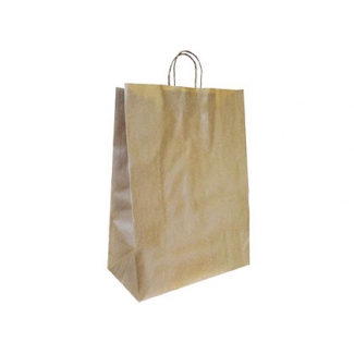 Q-Connect KF18674 - Bolsa de papel kraft, 270 x 120 x 360 mm, color reciclado