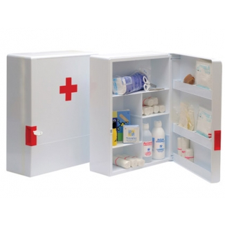 Liderpapel 15748 - Botiquín con material de primeros auxilios, 460 x 340 x 150 mm