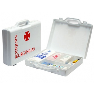 Liderpapel 15749 - Maletín con material de primeros auxilios, polipropileno, 270 mm x 230 mm x 70 mm