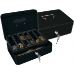 Q-Connect KF04278 - Caja de caudales, 250 x 90 x 180 mm, color negro