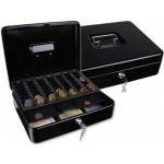 Q-Connect KF04279 - Caja de caudales, 300 x 90 x 240 mm, color negro