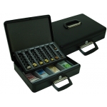 Q-Connect KF04280 - Caja de caudales, 370 x 110 x 290 mm, color negro