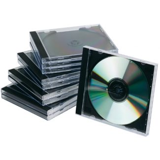 Q-Connect KF02209 - Caja para CD/DVD, pack de 10 unidades