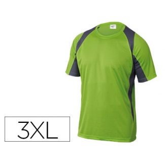 Deltaplus BALIVG-3X - Camiseta manga corta de poliéster, color verde, talla 3XL