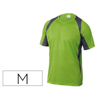Deltaplus BALIVG-TM - Camiseta manga corta de poliéster, color verde, talla M