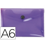 Liderpapel DS38 - Dossier con broche, A6, 180 micras, capacidad para 50 hojas, color violeta frosty