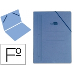 Liderpapel CG09 - Carpeta de cartón con gomas, sin solapas, tamaño folio, color azul