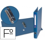 Liderpapel AY13 - Carpeta de anillas, 2 anillas mixtas de 25 mm, cartón forrado, tamaño folio, color azul